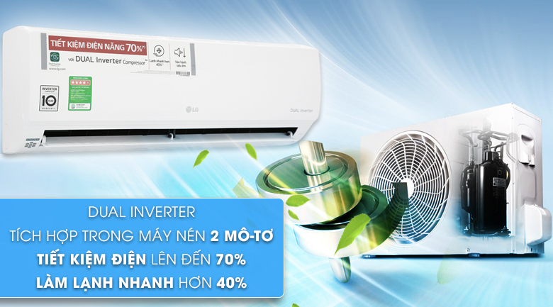 Dual Inverter - Máy lạnh LG Inverter 1 HP V10APH