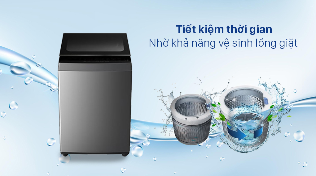 Máy giặt Toshiba 7 Kg AW-L805AV (SG) - Khả năng vệ sinh lồng giặt