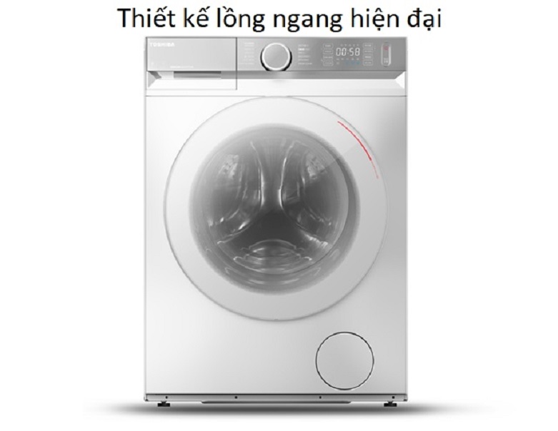 Máy giặt Toshiba Inverter 8.5 kg TW-BK95G4V(WS) | Thiết kế lồng ngang hiện đại