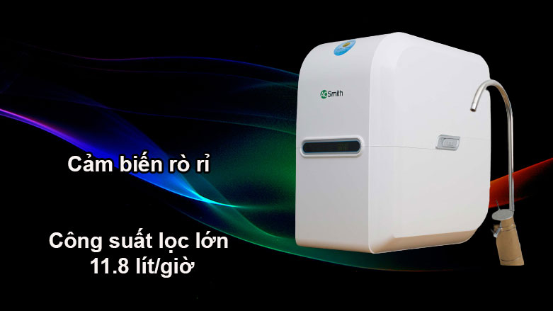 Máy lọc nước AOSmith AR75-A-S2 | Cảm biến rò rỉ, Công suất lọc lớn 11.8 lít/giờ