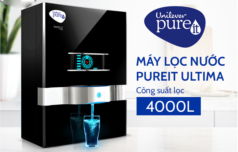 MÁY LỌC NƯỚC PUREIT ULTIMA MINERAL RO+UV+MF (ULTIMA WHITE) | Công suất lọc 4000L
