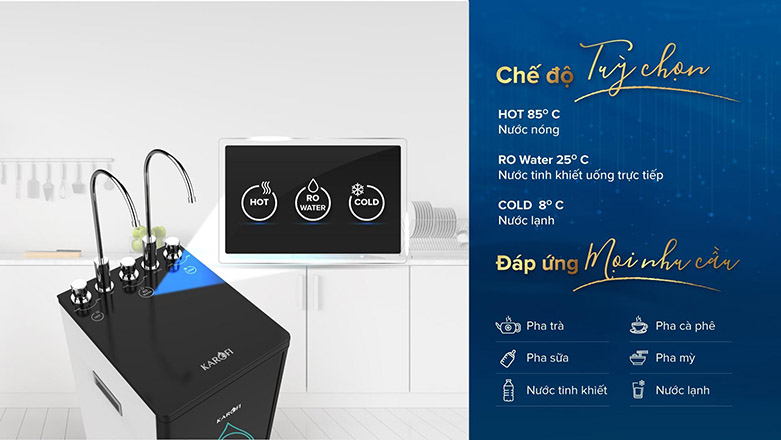 Máy lọc nước RO Optimus Duo Karofi O-D138 | Máy lọc nước RO Optimus Duo Karofi O-D138 | Sở hữu bánh xe di chuyển tiện lợi, được trang bị thêm chế độ làm lạnh sâu với dung tích tận 5 lít