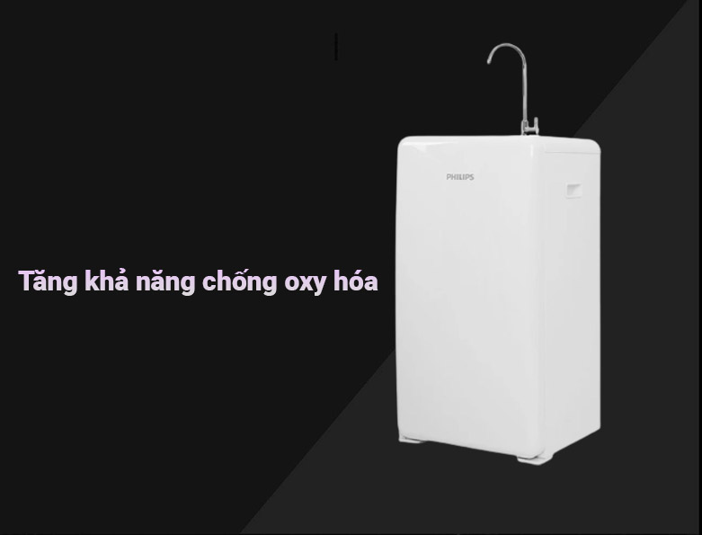 Máy lọc nước RO Philips ADD8960 | đồng thời còn có thể tăng khả năng chống oxy hóa thay đổi nước kiềm tính