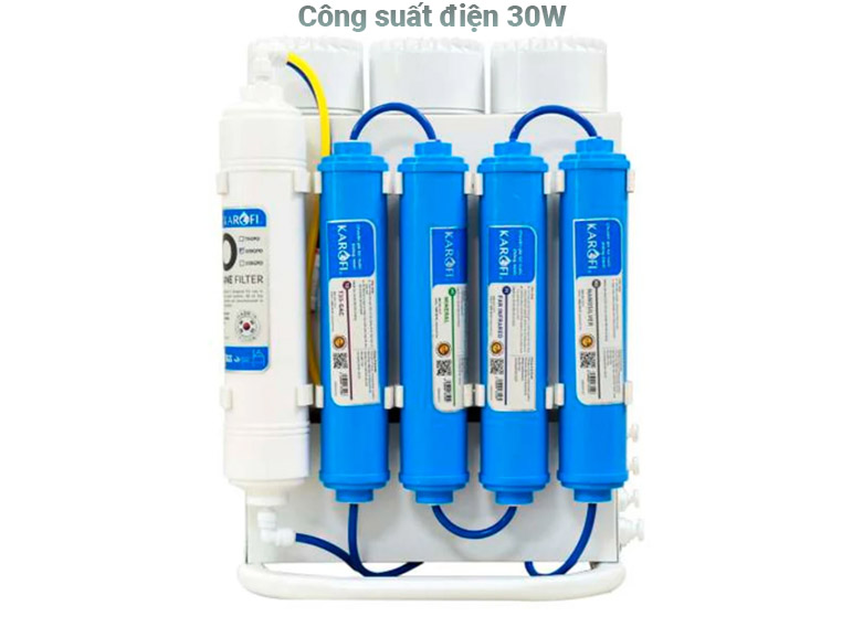 Máy lọc nước RO để gầm Karofi Slim S-s038 | Công suất điện 30W giúp tối ưu điện năng sử dụng, các lõi lọc chức năng góp phần nâng cao hiệu suất lọc