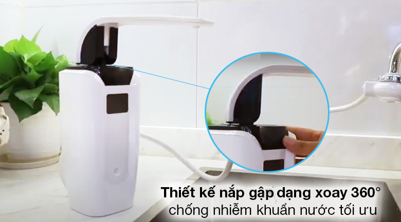 Thiết kế nắp gập - Máy lọc nước ion kiềm Dreamer DHA-WPA160W