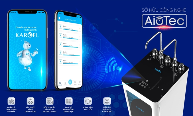 Máy lọc nước nóng lạnh Karofi KAD-D52