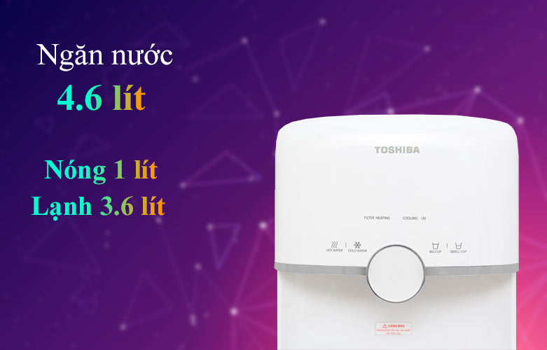 Máy lọc nước nóng lạnh Toshiba TWP-W1643SV(W) | Ngắn nước 4.6 lít