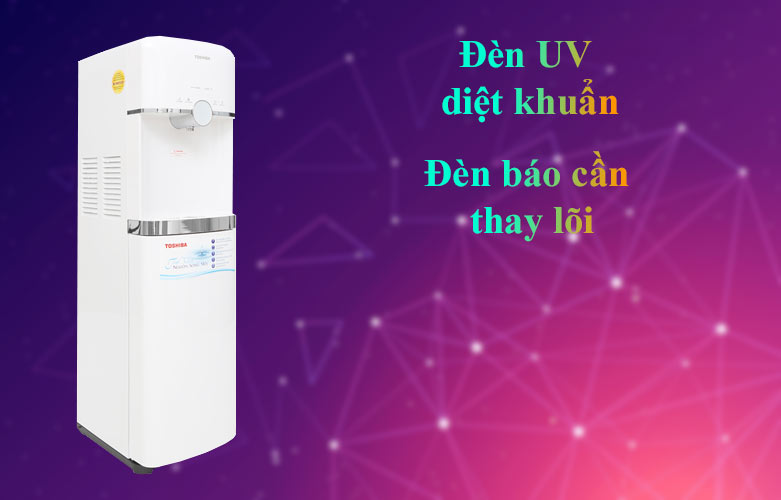 Máy lọc nước nóng lạnh Toshiba TWP-W1643SV(W) | Diệt khuẩn bằng đèn UV