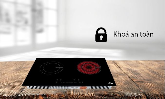 Bếp điện từ Ferroli IC4200BN - khoá an toàn