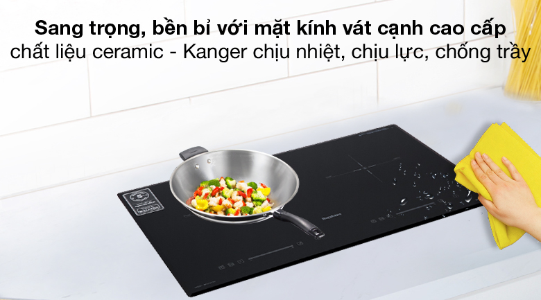 Mặt kính bền bỉ - Bếp từ đôi Nagakawa NAG1213M