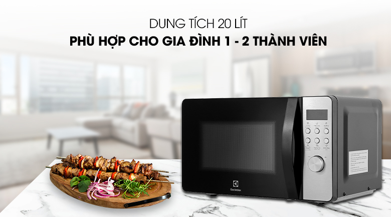 Dung tích - Lò vi sóng EMM20D38GB 20 lít
