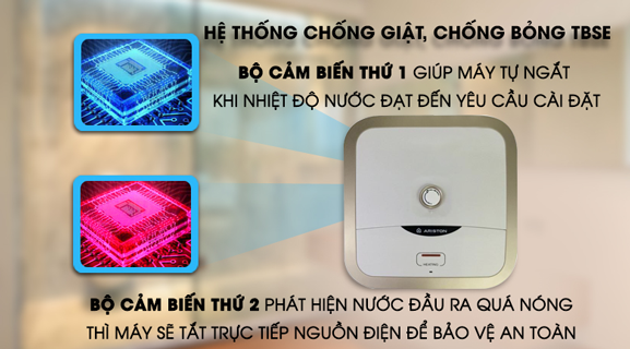 Máy Nước Nóng Ariston AN2 30 R 2.5 FE - MT an toàn khi sử dụng