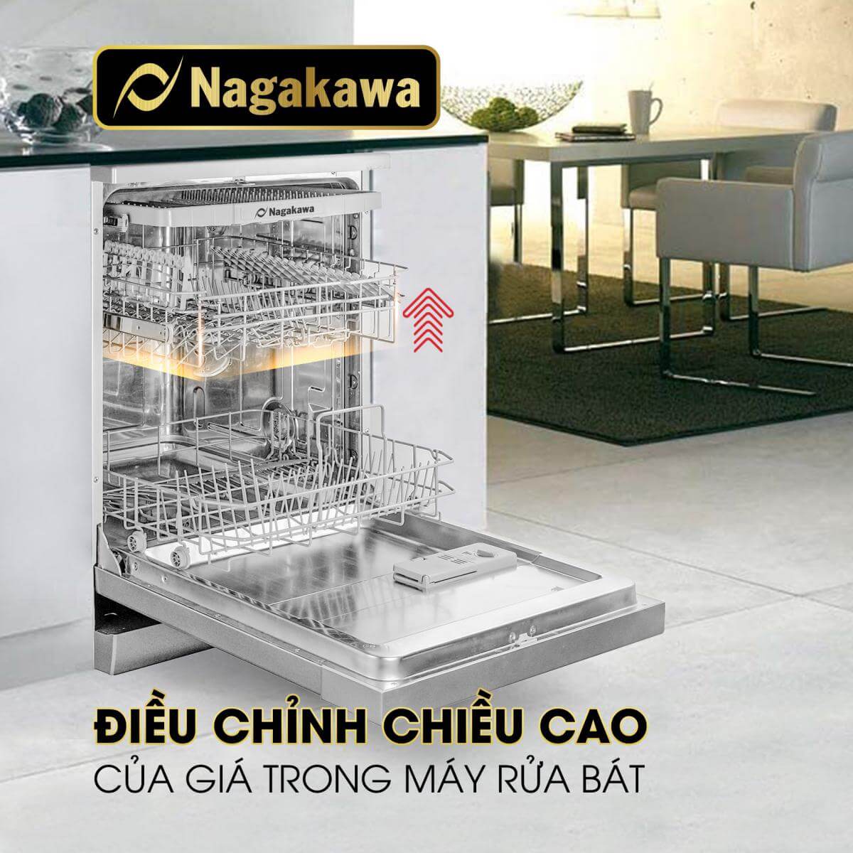 Giá xếp bát đĩa theo tiêu chuẩn người Châu Á