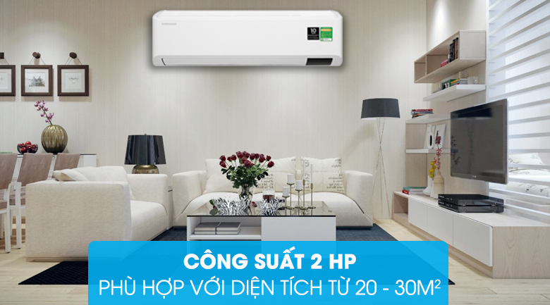 Máy lạnh Samsung Inverter 2 HP AR18TYHYCWKNSV - Công suất 2 HP
