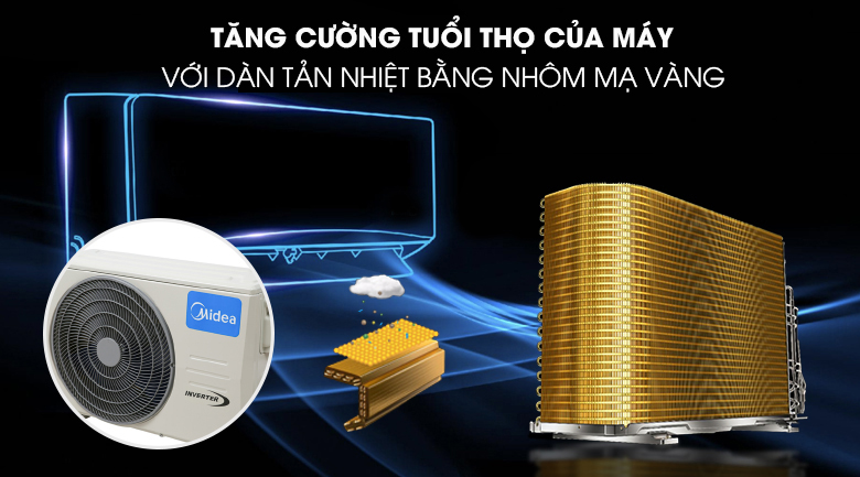 Dàn tản nhiệt mạ vàng