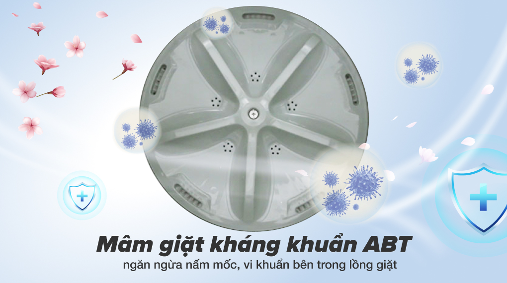 Máy giặt Aqua 8 KG AQW-KS80GT S - Mâm giặt ABT