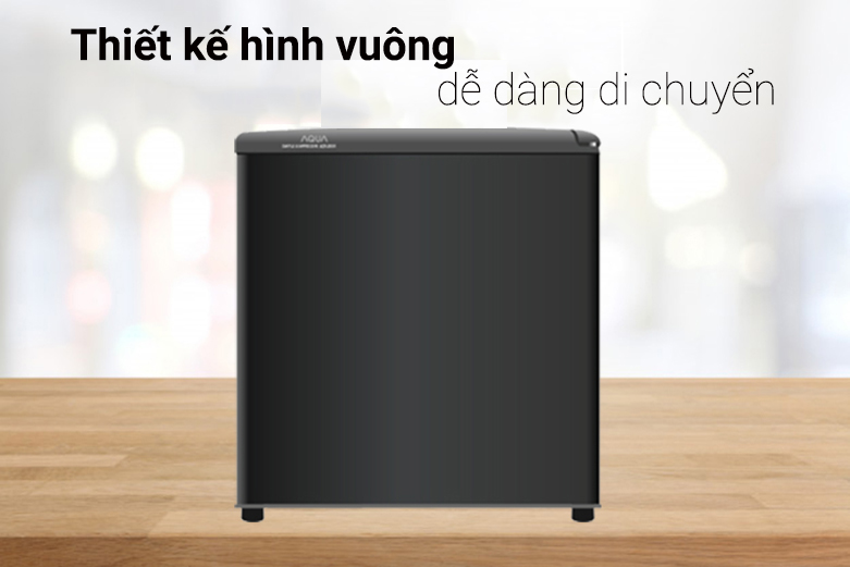 Tủ lạnh Aqua AQR-D59FA(BS) | Thiết kế hình vuông dễ dáng di chuyển
