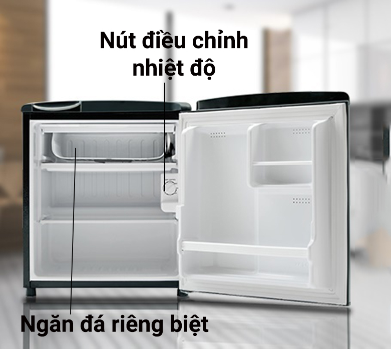 Tủ lạnh Aqua AQR-D59FA(BS) | Ngăn đá riêng biệt