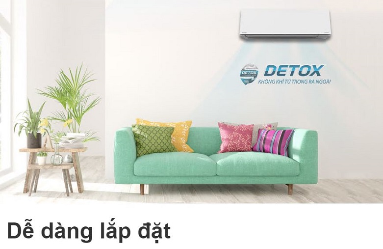 Máy Lạnh Toshiba Inverter 2.0 HP RAS-H18E2KCVG-V | Dễ dàng lắp đặt