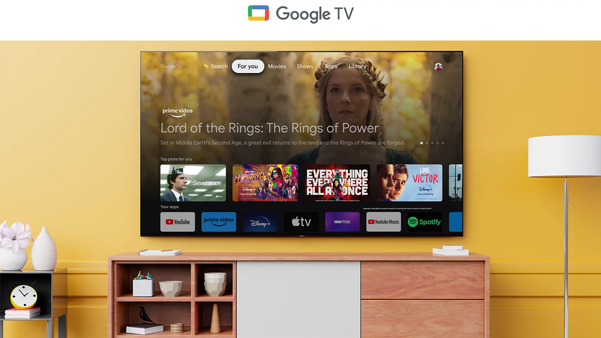 Google TV cung cấp nhiều tài nguyên giải trí