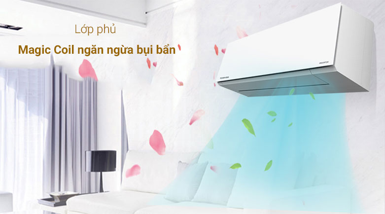 Máy lạnh Toshiba Inverter 1 HP RAS-H10E2KCVG-V | Lớp phủ ngăn ngừa bụi bẩn