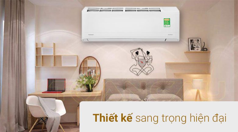 Máy lạnh Toshiba Inverter 1 HP RAS-H10E2KCVG-V | Thiết kế sang trọng