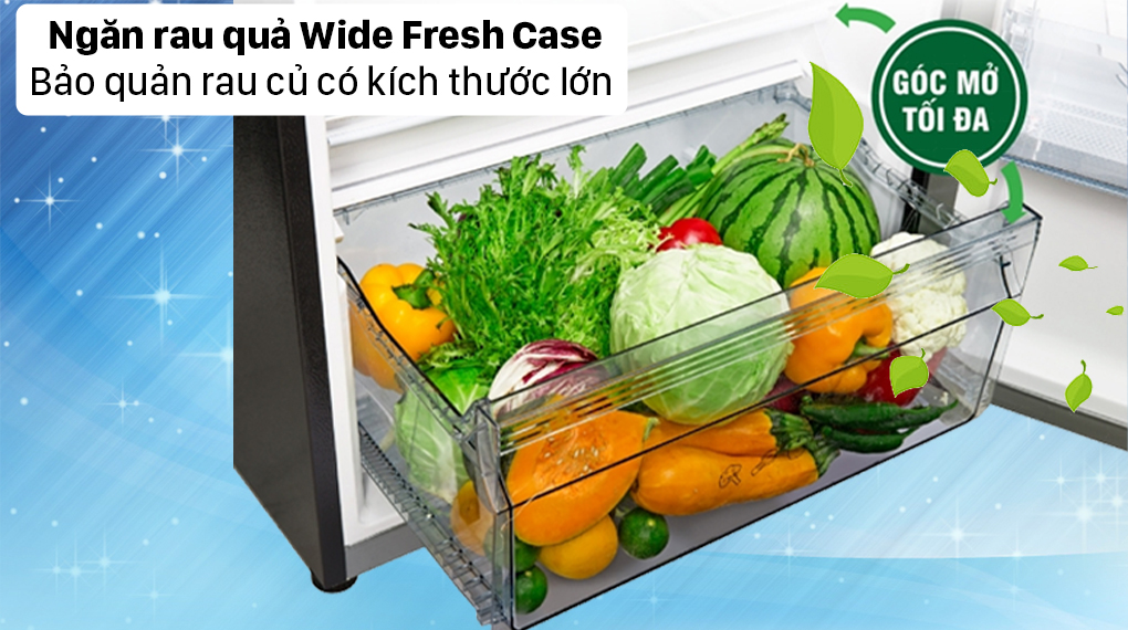 Tủ lạnh Panasonic Inverter 326 lít NR-TL351GPKV - Ngăn rau củ Wide Fresh Case