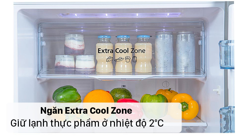 Tủ lạnh Panasonic Inverter 268 lít NR-TV301VGMV - Giữ lạnh thực phẩm ở nhiệt độ 2ºC