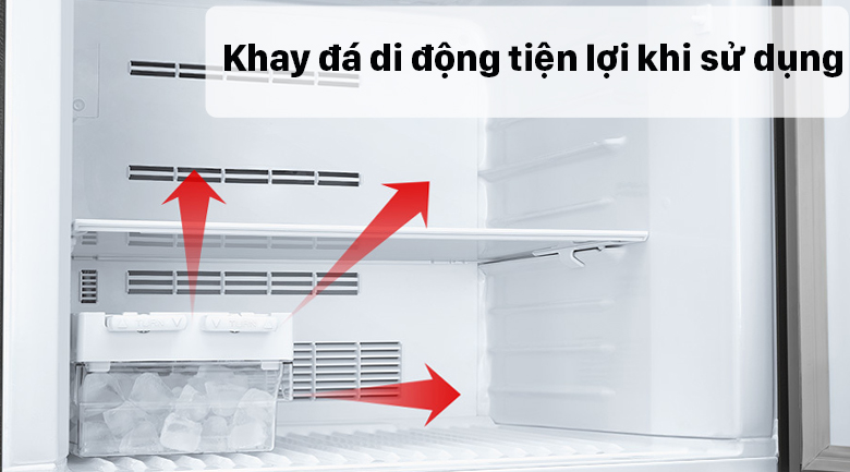 Tủ lạnh Panasonic Inverter 268 lít NR-TV301VGMV - Khay đá di động tiện lợi